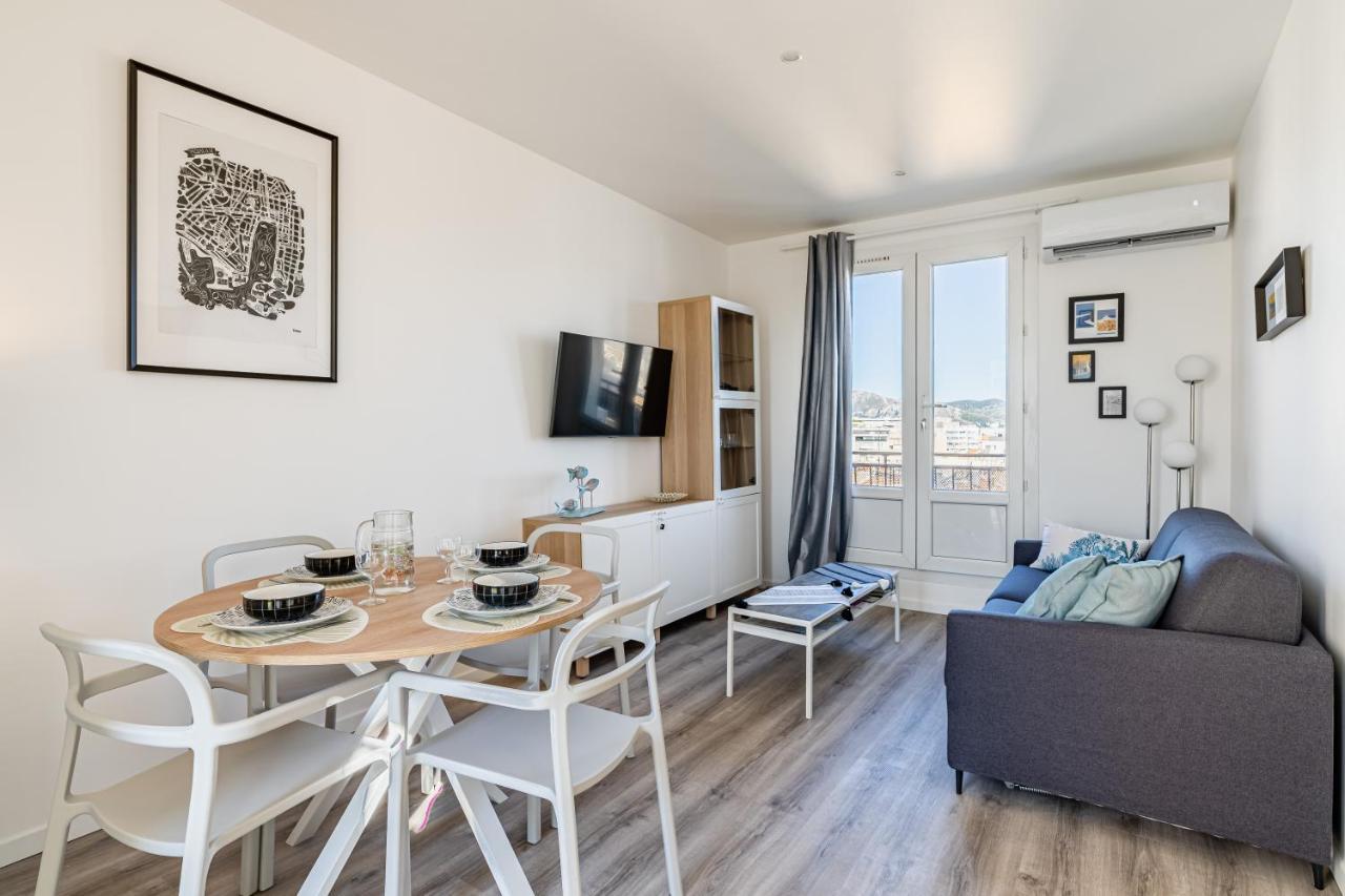 Marseille: Superbe Vue Sur Notre-Dame De La Garde Apartamento Exterior foto