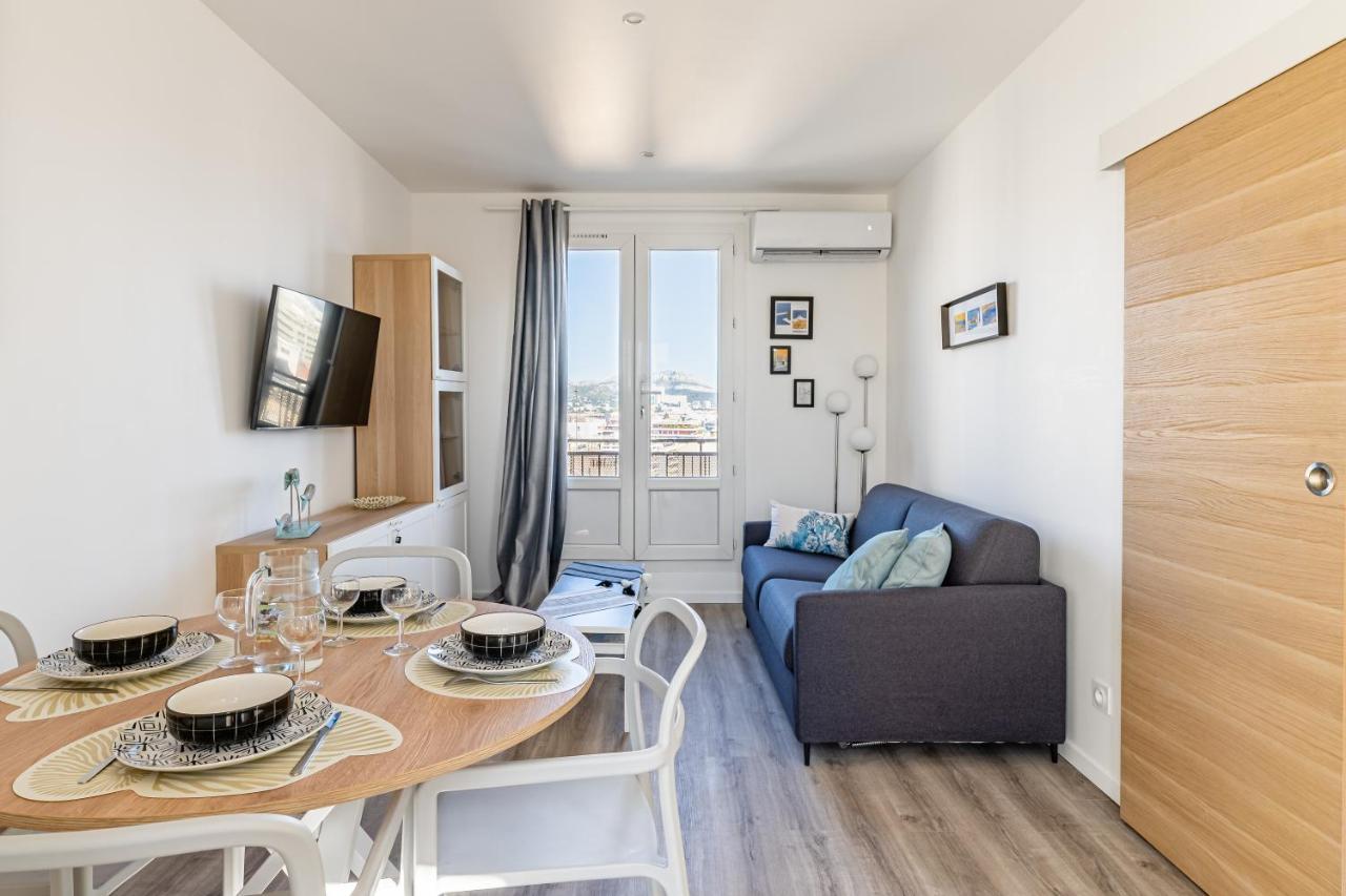 Marseille: Superbe Vue Sur Notre-Dame De La Garde Apartamento Exterior foto